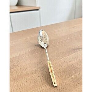 Ekco Slotted Spoon Utensil Spice Of Life Vintage Chromium Plated Made  in U.S.A.